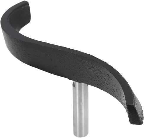 5/8in Post, Curved Lathe Tool Rest for Bowl Turning, Woodworking, S Shaped Design, Sturdy Alloy Steel and Cast Iron Lathe Tool Rest, Wood Turning Lathe Turning Tool in Kuwait