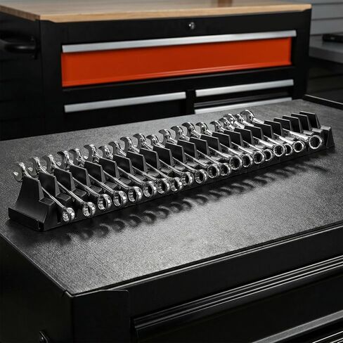 40 Pcs Modular Wrench Organizer Magnetic, Tool Wrenchs Holder Rack, Wrench Organizer for Tool Box Drawer, Garage Workshop Use in Kuwait