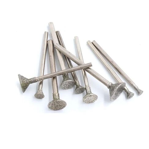 12 Pack Rounding Diamond Burrs with Bowl Shaped Tips Stone Carving Grinding Bit Set for Mini Cordless Rotary Tool Mini Power Rotary Tool Kit Wood Carving Round Dome Shapes Lapidary Seed Beads in Kuwait