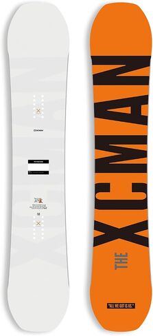 XCMAN Freeride Snowboard Beginner All Mountain، أفضل لوح تزلج هجين لجميع التضاريس، ثنائي الاتجاه، لجميع مستويات الضباب الخرساني in Kuwait