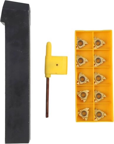 Ser2525m16 Indexable Threading Device Holder Set with 10pcs 16er Ag60 Carbide Inserts 25mm Shank Right Hand Lathe Bar Cnc Turning for Semi-finishing in Kuwait