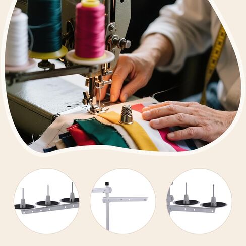 Sewing Machines Thread Stand Simple to Use Supplies 5 Spool Thread Holder in Kuwait
