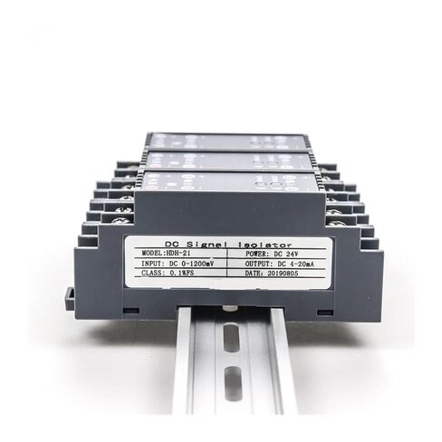 1pcs 1 in 1 Out 4-20 to 0-10V Active Passive Signal Isolator Current Voltage Signal Converter 1 in 1 Out(24Vdc,0-100MV Input_1-5V Output) in Kuwait