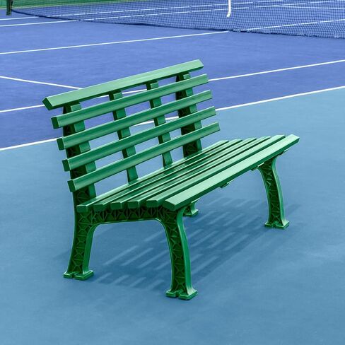 مقعد ملعب التنس فيرمونت - 3 و4 مقاعد | قياسية أو بدون ظهر (بدون ظهر، أسود، 4 مقاعد) in Kuwait