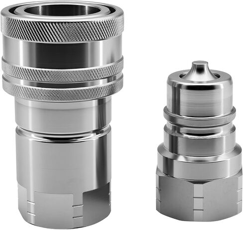 1" ISO Body X 1" NPT Hydraulic Face Quick Coupler Skid Steer Cartridge Manifold, ISO 7241-A Standard flat face couplers in Kuwait