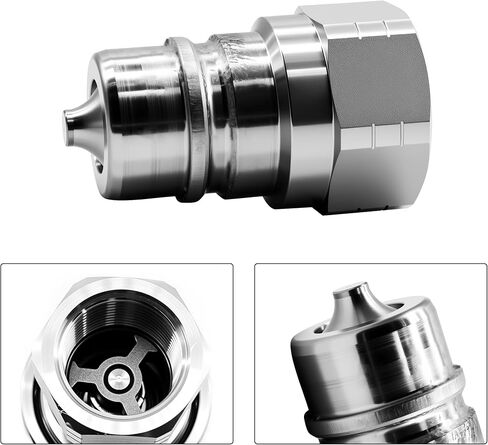 1" ISO Body X 1" NPT Hydraulic Face Quick Coupler Skid Steer Cartridge Manifold, ISO 7241-A Standard flat face couplers in Kuwait