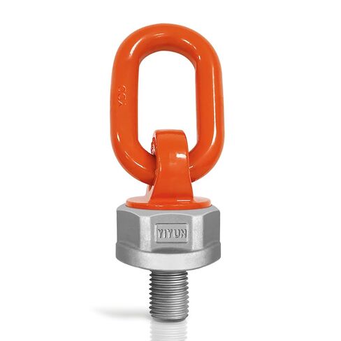 4 Pcs Swivel Eye Bolt Hoist Ring M10 X 19 Standard Load Capacity 1300 Lbs, Metric Thread Universal Heavy Duty Swivel Hoist Ring 360° Rotation Made of Alloy Steel, Tensile Strength > 1080MPa in Kuwait