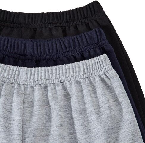 Nivne Tco طفل بنين 3-حزمة Sweatpants مجموعة عارضة الجانب مخطط مرونة الخصر فضفاضة المجهزة صالة الحريم السراويل in Kuwait