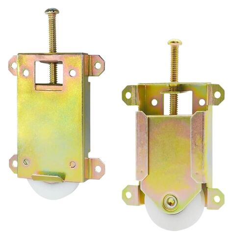 2pcs Sliding Mirror Closet Door Rollers Replacement Hardware Contractors Wardrobe Door Concaved Ball Bearing Wheel in Kuwait