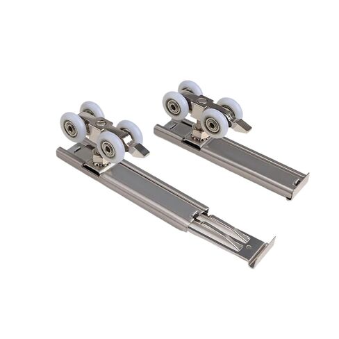 Wooden Door Hanging Wheel Silent Guide Rail Pulley Plug-in Bathroom Kitchen Hanging Sliding Door Sliding Door Top Track(Quick Installation,0.5m) in Kuwait