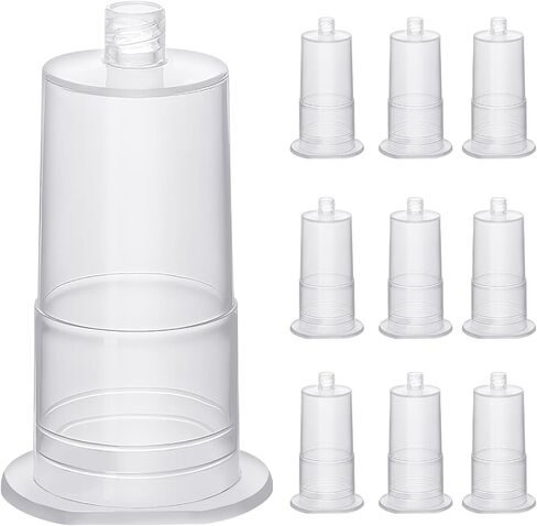 50 Pack Disposable Needle Holders, Luer Connector Tube Adapters | Transparent luer connector adapters designed for secure tube connection and convenient sample handling. in Kuwait