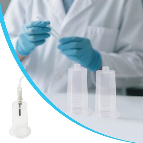 50 Pack Disposable Needle Holders, Luer Connector Tube Adapters | Transparent luer connector adapters designed for secure tube connection and convenient sample handling. in Kuwait
