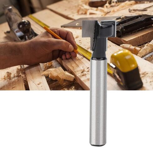 Professional Woodworking Milling Hard Alloy Keyhole Shank Bit Smooth Cutting Tool for Carpentry Woodworking Projects 6x3/8 Inch Durable in Kuwait