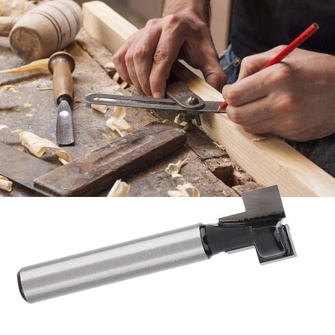 Professional Woodworking Milling Hard Alloy Keyhole Shank Bit Smooth Cutting Tool for Carpentry Woodworking Projects 6x3/8 Inch Durable in Kuwait