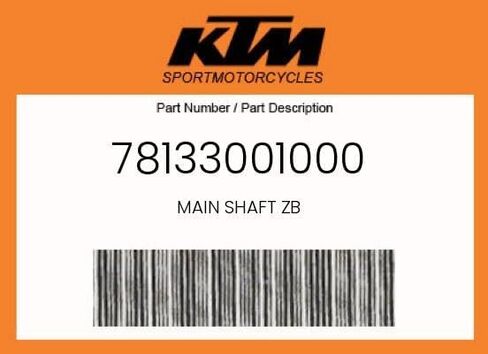 KTM العمود الرئيسي الأصلي Zb - 78133001000 in Kuwait