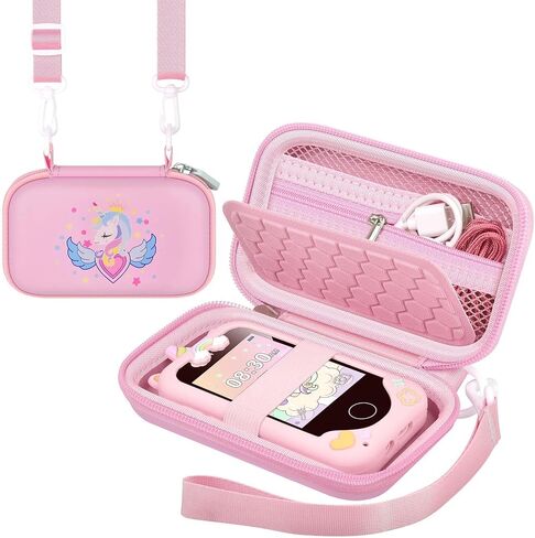 Kids Smart Phone Case Compatible with Luoba/for UCIDCI/for windpaint/for Yosfeng/for Kikapabi/for Joozfee/for dancingcow Toys Cell Phone, Toddler Learning Play Toy Phone Holder Bag -Pink in Saudi Arabia