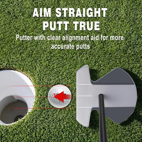 نادي الجولف PGM Zero Torque Putter للرجال والنساء يستخدم اليد اليمنى، تسامح عالٍ وانحراف منخفض وجهًا متوازنًا من مربع إلى مربع in Kuwait