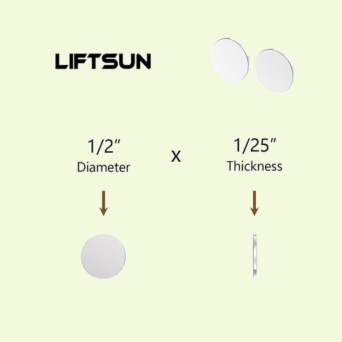 N52-1/2 D x 0.04" H - 100 Pack, Powerful 1/2 Inch Thin Rare Earth Magnets, Super Strong Small Neodymium Disc Magnets for Fridge, DIY, Building, Scientific, Craft, Office Slim Circle Magnet in Kuwait
