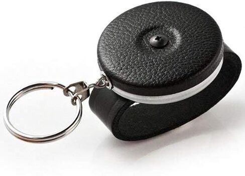 KEY-BAK DUTY-GEAR Retractable Key Holder with 24" Stainless Steel Chain, Chrome Front, 2.25" Leather Belt Loop, 8 oz. Retraction, Split Ring in Kuwait