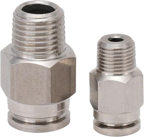 هوائي الفولاذ المقاوم للصدأ PC موصل سريع جميع النحاس إدراج أنابيب الغاز PC8-02 1 قطعة (Stainlesssteelpc6-01) in Kuwait