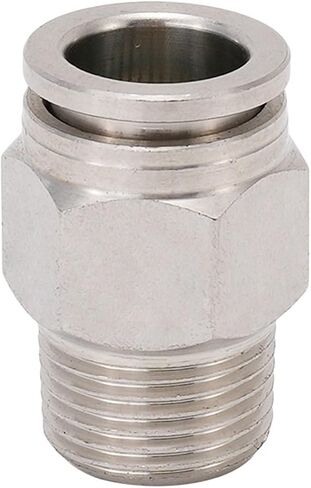 هوائي الفولاذ المقاوم للصدأ PC موصل سريع جميع النحاس إدراج أنابيب الغاز PC8-02 1 قطعة (Stainlesssteelpc6-01) in Kuwait