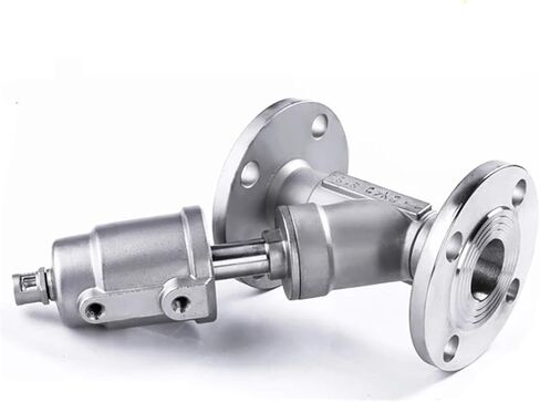 DN15 Stainless Steel Flanged Pneumatic Angle Seat Valve(Double Acting) in Kuwait