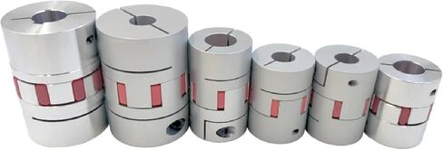 D20L25 coupler aluminum plum flexible shaft BW coupling motor connector solid rubber pad 5/6/6.35/8/10mm (6.35X6.35) in Kuwait