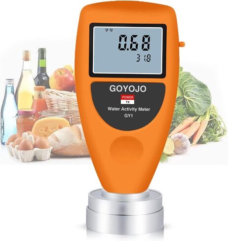 Water Activity Meter Smart Food Water Activity Tester for Jerky Dried Fruit Grain Vegetable Aw Moisture Mete Tools Adopt Non conductive Humidity Sensor, 0-1.0AW ±0.02AW Water Activity Analyzer Monitor in Saudi Arabia