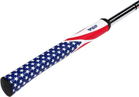 PGM Old Glory Golf Putter 34 "مضرب مطرقة باليد اليمنى للرجال والنساء، رأس من سبائك الزنك، عمود من الفولاذ المقاوم للصدأ، تصميم علم الولايات المتحدة الأمريكية، مضرب محاذاة عالي MOI مع غطاء للرأس in Kuwait