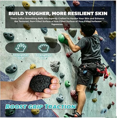 2PCS Callus Ball for Hand, Moon Grip Ball Callus Rock, Skin Conditioning Callus Building Grip Training Fidget in Kuwait