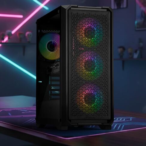 Yeyian Tanto AI Gaming Desktop - AMD Ryzen 7 9700X 5.5 GHz | RTX 5070 12GB GDDR7 | 32GB DDR5 RGB 6000MHz | 2TB Gen4 NVME SSD | B650 Wi-Fi | 750W 80+ الذهب | اربح 11 منزلًا للبرج المُصنَّف مسبقًا in Kuwait