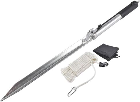Sand Spike Boat Anchor Pole Compatible with AP03 38 Inch Beach Shore Spike with Hook and 100 Foot Line in Kuwait