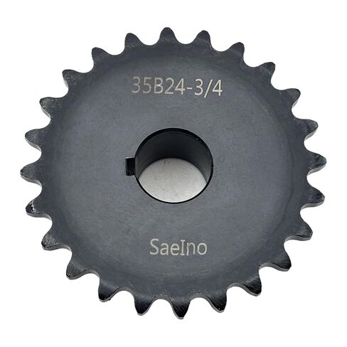 #35 Roller Chain Sprocket Type B 3/4 inch Bore 24 Tooth, Hardened Antirust 1045 Steel Drive Sprockets 35B24-3/4 in Saudi Arabia