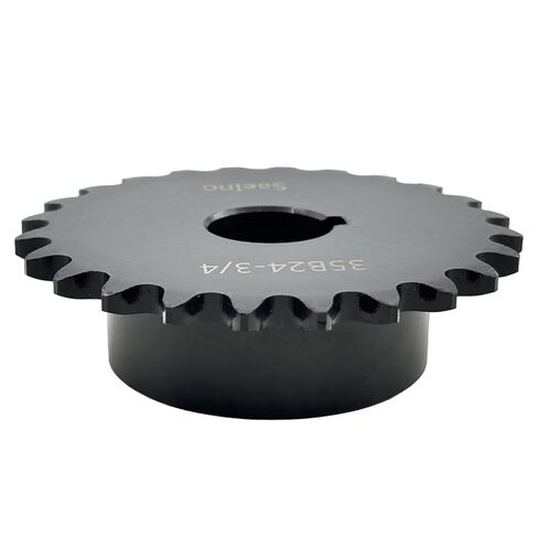 #35 Roller Chain Sprocket Type B 3/4 inch Bore 24 Tooth, Hardened Antirust 1045 Steel Drive Sprockets 35B24-3/4 in Saudi Arabia