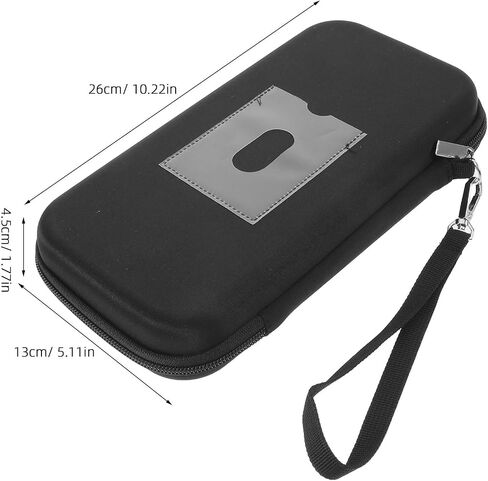 Black Saxophone Mouthpiece Storage Bag with Protective Padding and Moisture Proof Cotton Material, 6pcs Capacity with Internal Divider for Clarinet and Bass Clarinet, in Kuwait