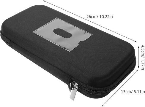 Black Saxophone Mouthpiece Storage Bag with Protective Padding and Moisture Proof Cotton Material, 6pcs Capacity with Internal Divider for Clarinet and Bass Clarinet, in Kuwait