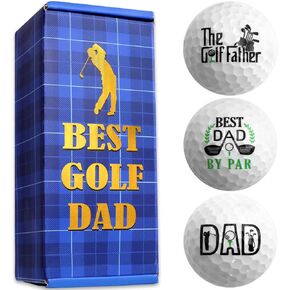 Fancy Land Funny Fathers Day Golf Gifts for Grandfather Uncle Dad 3 Pcs Golf Balls for Golfers Birthday Christmas in Kuwait