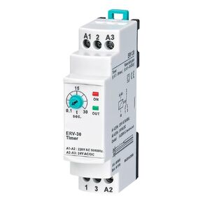 ERV-30 On Delay Time Relay Electronic Adjustable (0.1-30sec.)(150-260VAC 24VDC) in Saudi Arabia