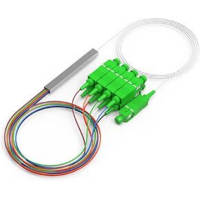 مقسمات الألياف الضوئية (1x2، 1x4، 1x8، 1x16)، موصلات FTTH PLC (5 قطع 1x4) in Kuwait