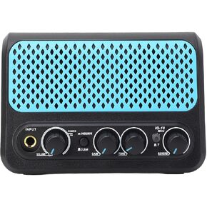 RiToEasysports Mini Guitar Amp مضخم جيتار محمول لاسلكي قابل لإعادة الشحن مع تشويه نظيف وتأثيرات ترددية مخرج سماعة الرأس لأداء ممارسة الجهير الصوتي الكهربائي in Kuwait