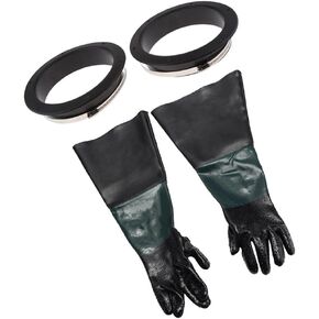 5 Pieces Sandblasting Gloves Industrial Gloves Sand Blasters Gloves Gloves Glove Holders Clamps Soft Cotton Particles Surface in Kuwait