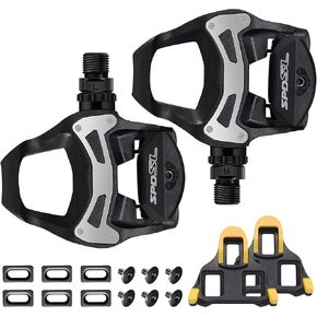 NAACOO Road Bike Pedals Clipless Resin Bicycle Pedals Compatible with Shimano SPD-SL System for Outdoor Indoor Cycling,Top Power Transfer in Kuwait