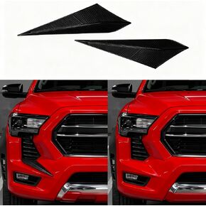 ديكور رقعة الشبكة متوافق مع Toyota Tacoma 2024-2025، ABS الخارجي الأمامي الأمامي المصباح الأمامي مصباح الشبكة الزخارف لملحقات تاكوما الجيل الرابع (أسود غير لامع) in Kuwait