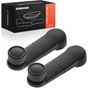 مقابض كرنك معدنية مطورة مكونة من قطعتين من A-Premium - متوافقة مع Ford F-150 1997-2014، F-250 1997-1999، F-150 Heritage، F-350 1997، F-250 F-350 F-450 F-550 Super Duty 1999-2016، أسود مزخرف in Kuwait