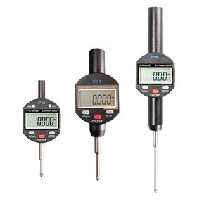 1pcs IP65 Waterproof Digital Indicator Electronic Micrometer Metric Inch Dial Indicator Gauge 0-12.7 25.4 50.8 100.8mm 1μm(3Button 0-100mm0.001) in Kuwait