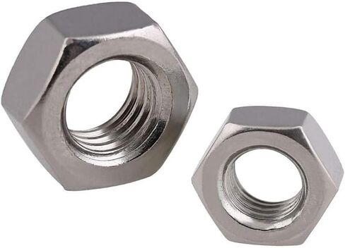 Hexagonal nut， Hardware Nuts，Hex Nuts，2pcs M20 Metric Left Hand Thread Hex Nut 201 Stainless Steel Reverse Hexagon Nuts Tooth in Saudi Arabia