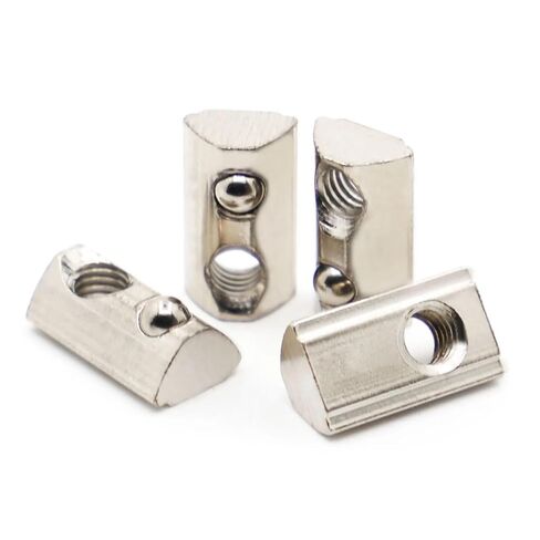 10PCS M3 M4 M5 M6 M8 T Spring Nut Half Round Elasticity Spring Nut Block for 2020 3030 4040 4545 Aluminium Profile(45s M5 10pcs) in Kuwait