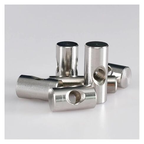 M4 M5 M6 Stainless Steel Dowel Pin Nuts Embedded Furniture Hammer Insert Nut Cylindrical Barrel Bolts Metric Thread Woodworking(M4x16 (10Pcs)) in Kuwait