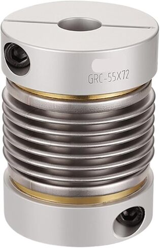 Bellows Coupling with Clamping Hub Shaft Coupling D55 L72 Rigid Coupler(19x19) in Kuwait