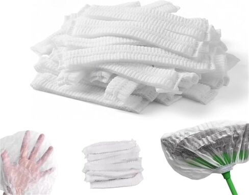 Upgraded Disposable Broom Covers, Elastic Non-Woven Dust Hair Catcher Covers for Standard Brooms Dustpans in Kuwait